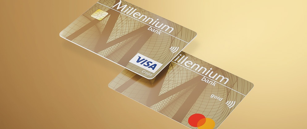 Jak ubiegać się o kartę Millennium Visa Złoto Mastercard Złoto